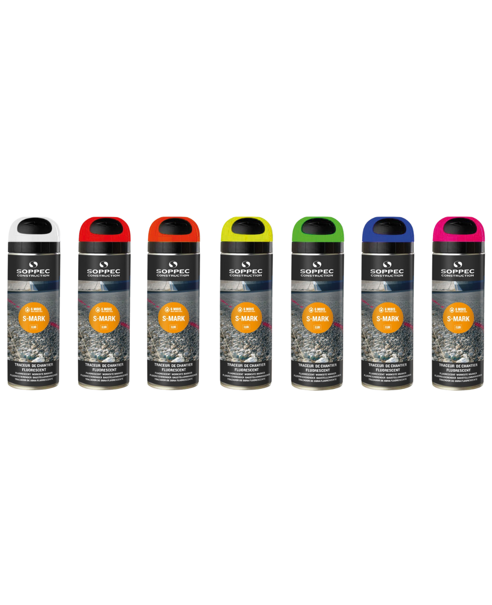 TRACEUR DE CHANTIER FLUORESCENT S MARK 500ML