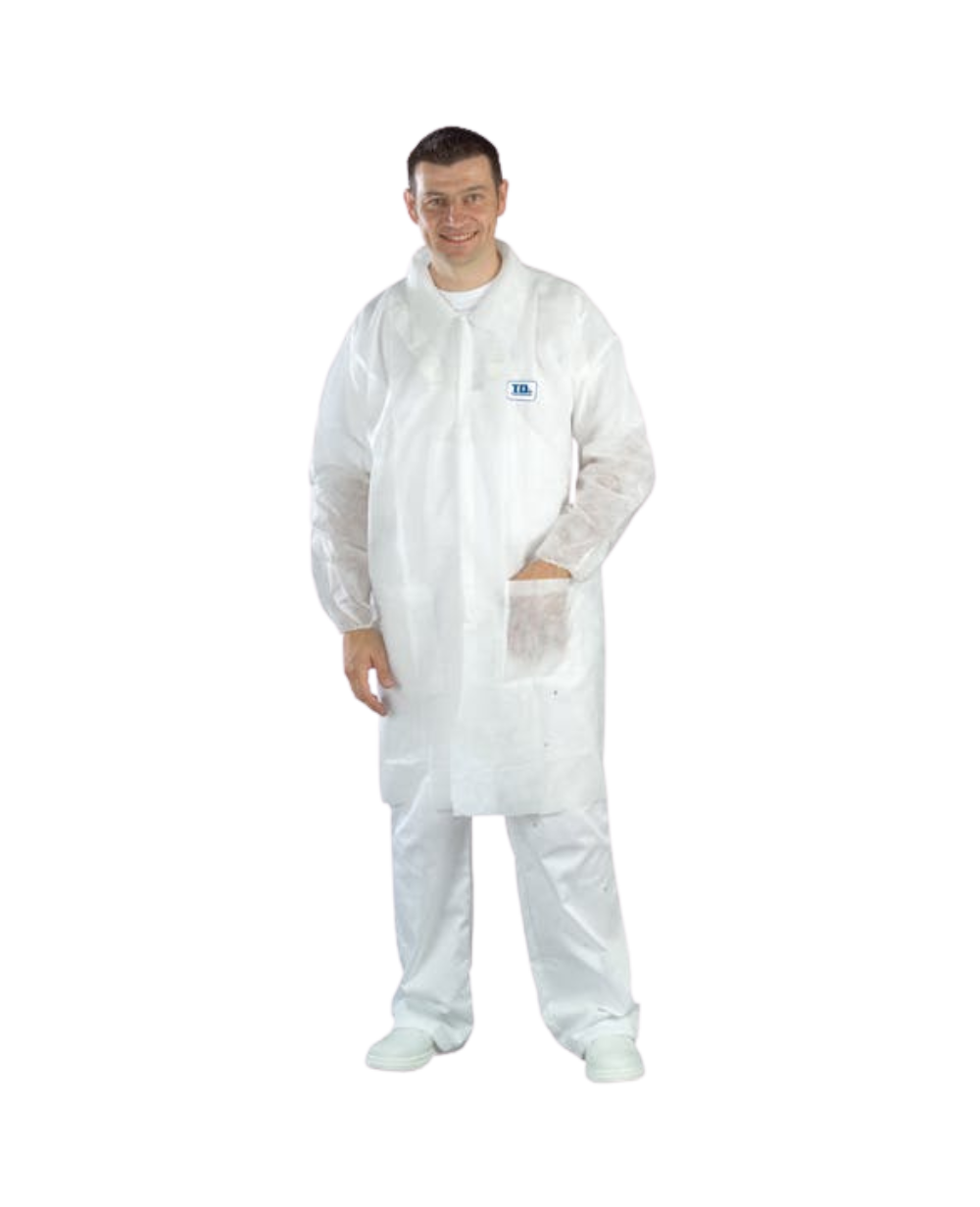 blouses avec poche spp 40g/m2 blanc col classique Taille L