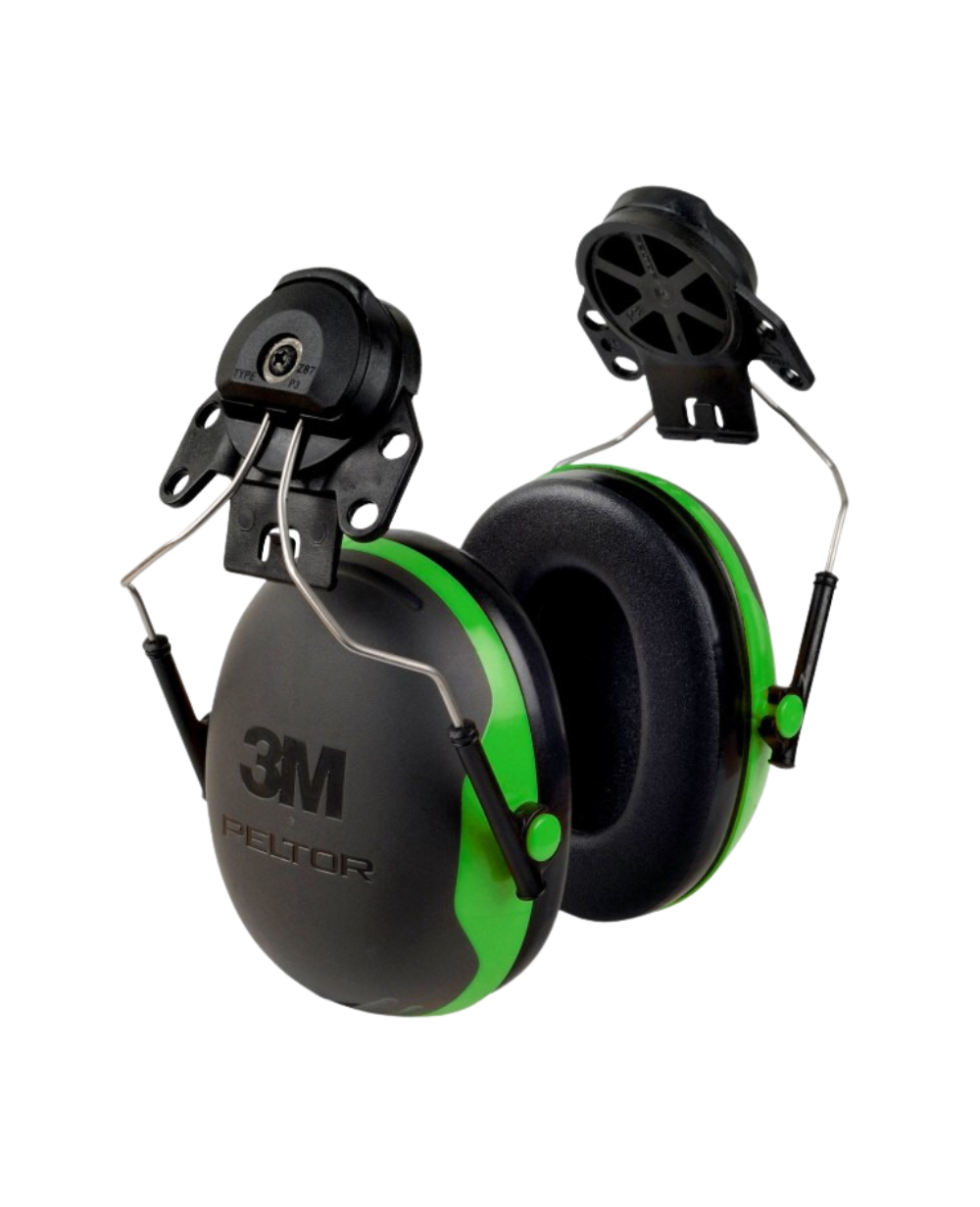 Coquilles anti-bruit 3M X1P3, couleur vert/noir EN352