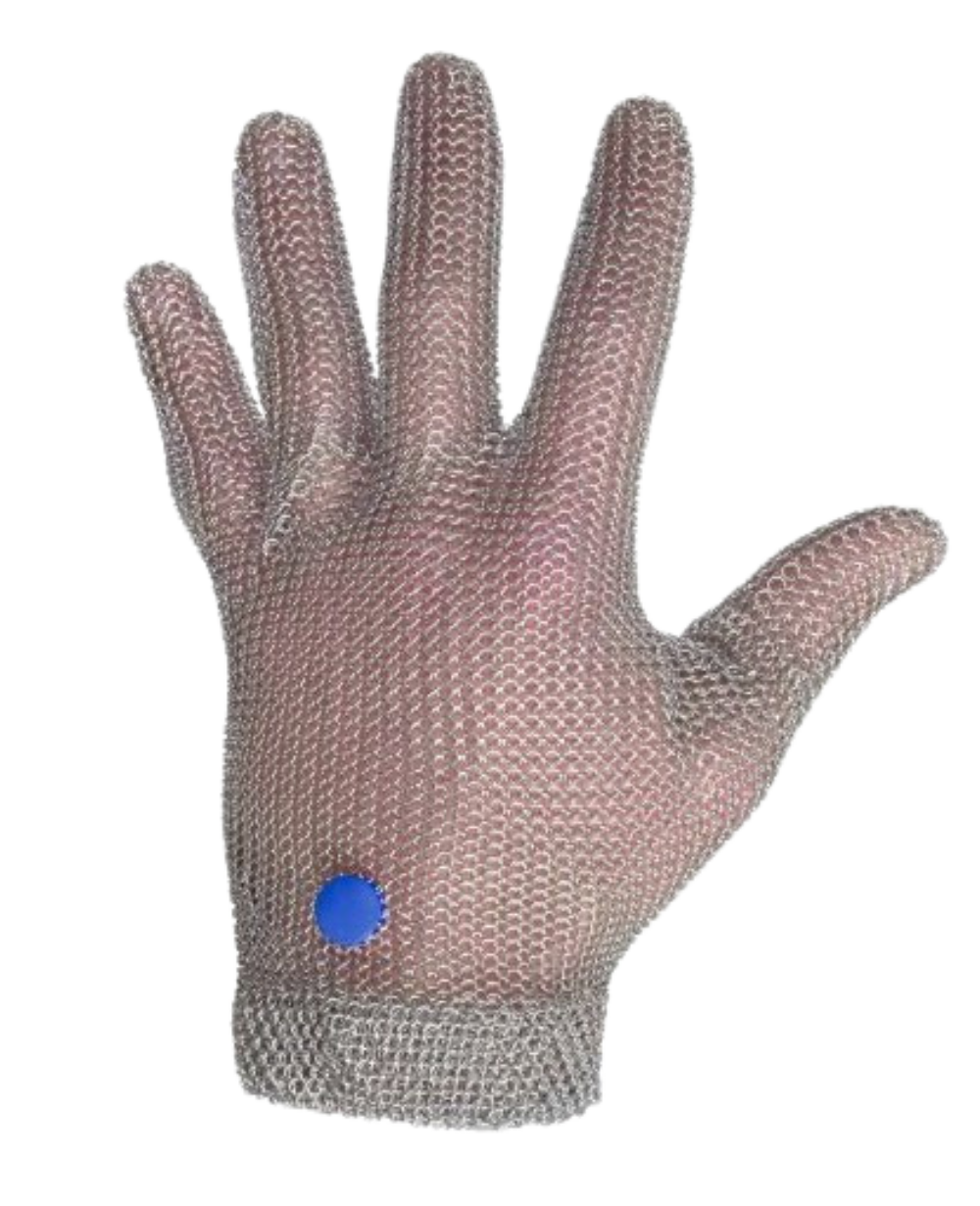 Gant en cote de maille wilco sans manchette, bleu, rouge, blanc